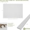 Ekena Millwork 48H x 5/8T Adjustable PVC Slat Wall Panel Kit w/ 2W Slats, Unfinished contains 22 Slats SWP66X48X0625UN - alternate 5
